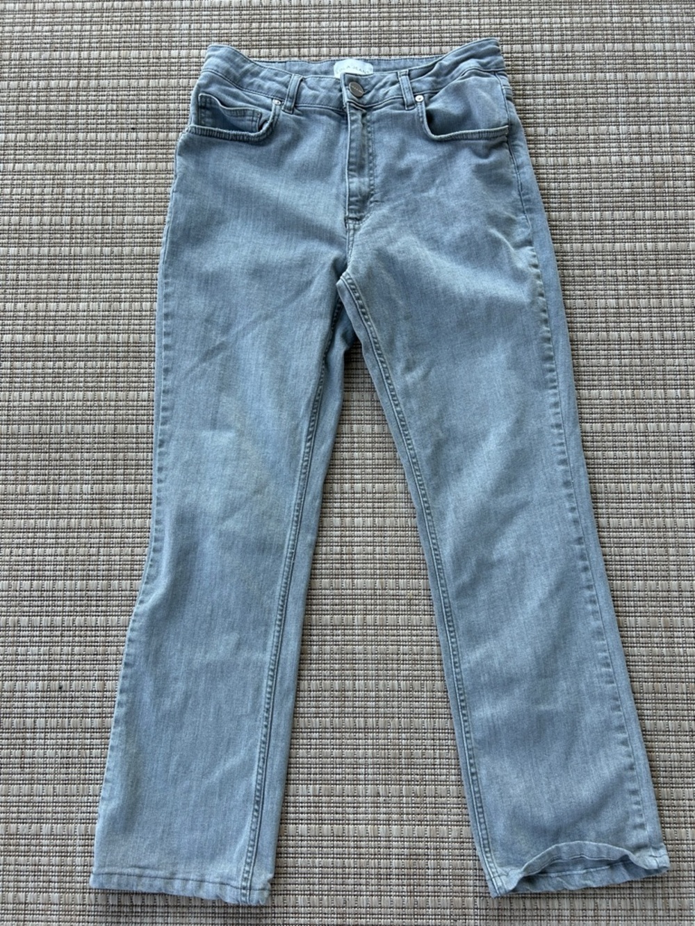 LOLA JEANS, light gray jeans, high rise, straight, Size 30